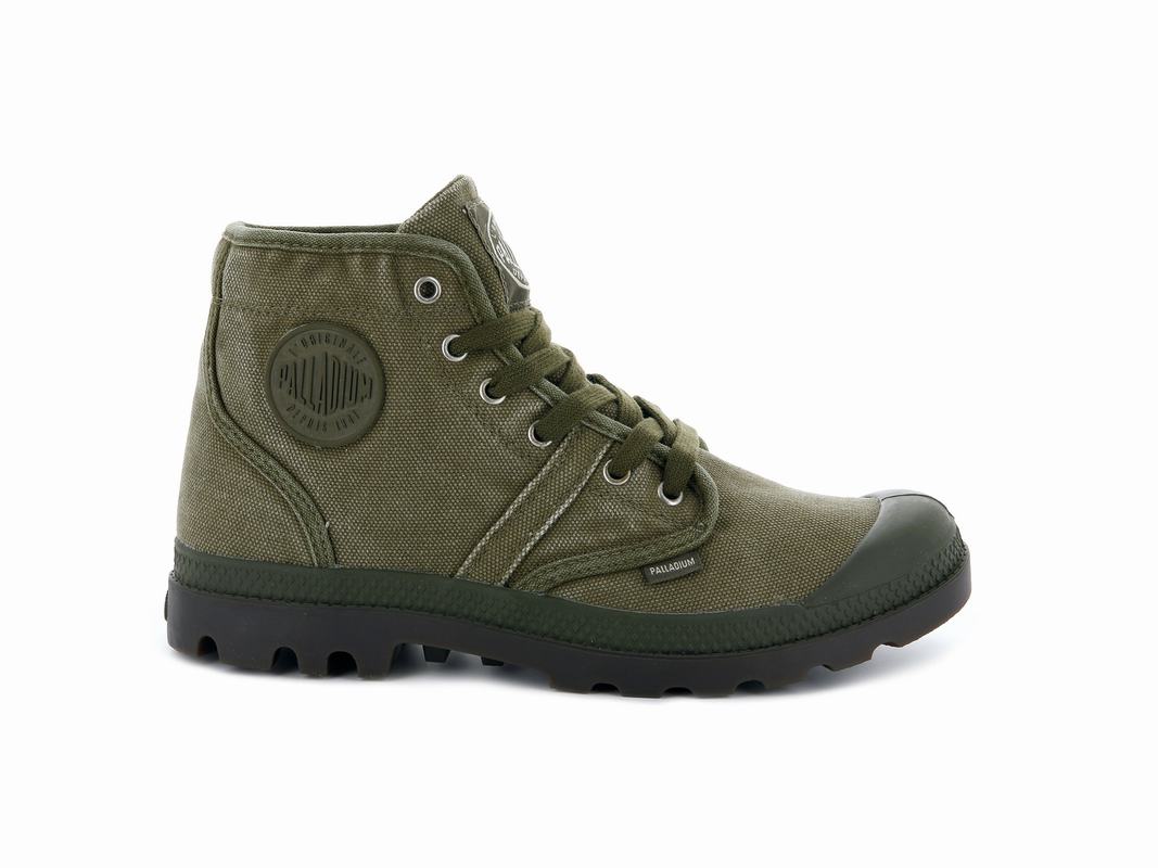 Palladium Pallabrousse Men's Boots Olive (RYKU92563)